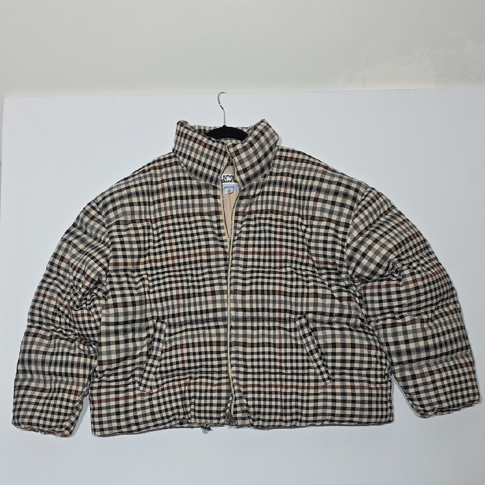 Classic Checkered Puffer Jacket - image 1